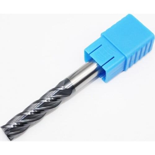 1PCS HRC50 10mm Solid Carbide D10X40LXD10X100L 4Flute Standard Length Slotted Face Mills