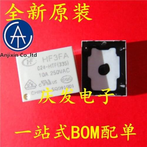 10pcs real new and orginal real stock HF3FA-024-HTF HF3FA relay