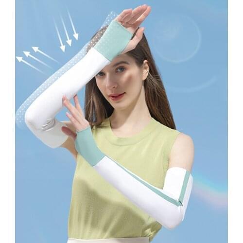 2021 Summer UV Sun Protection Cooling Arm Sleeves,Compression Sleeve For Women Running, Cycling, Golf, Driving, Basketball