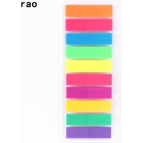 Fluorescence colour Memo Pad Self Adhesive Sticky Notes Bookmark Point It Marker Memo Sticker Paper School office Supplies