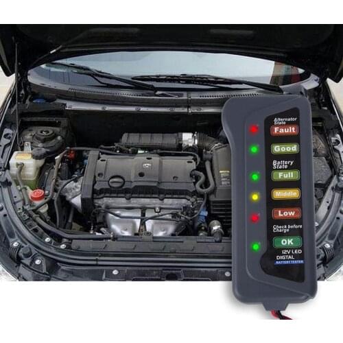 1Pcs 12V Digital Car Battery Tester Automotive Voltage Battery Load Analyzer Automobile Battery Diagnostic Tool Car Accessories