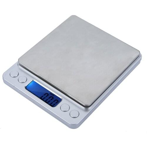 High Accuracy Mini Digital Scale Electronic Scale Platform Jewelry Gold Diamond Scale 500g/0.01g Weighing Balance Blue LCD