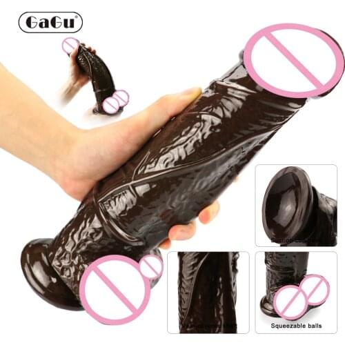 GaGu Diameter 2.36 Inch Big Brown Dildo no vibrator suction cup dildo realistic huge horse dildos sex adult toys for woman Anal