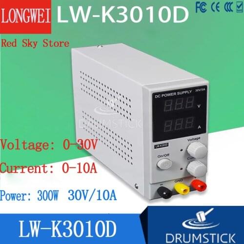 LW-3010D 30V 10A Mini Adjustable Digital DC Power Supply Laboratory Switching Power Supply 110V 220V EU/AU/US Plug