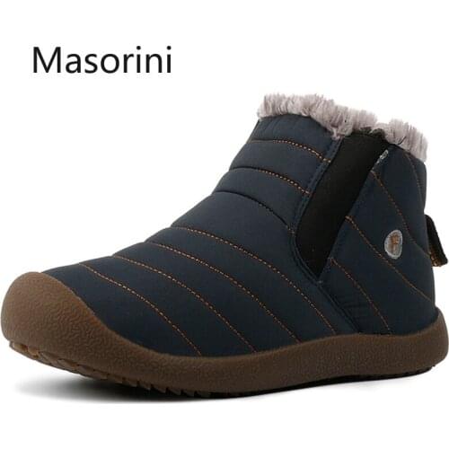 Fashion 2021 Men Boots Waterproof Winter Snow Boots Fur Warm Ankle Shoes Men Footwear Male Sneakers For Men Tennis Masculino 48