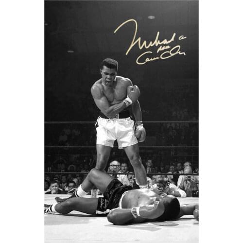 Muhammad Ali Signed Photo Art Film Print Silk Poster for Your Home Wall Decor 24x36inch