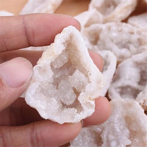 1PC Geode Raw Irregular Natural Stone Rock Crystal Quartz Cluster Druzy Mineral Geode Specimen Home Decoration Collect Stones