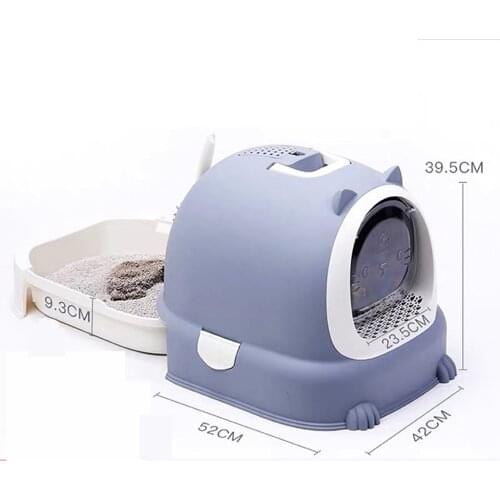 Pet Semi-Automatic Quick Cleaning Cat Litter Box, Luxury Cat Toilet
