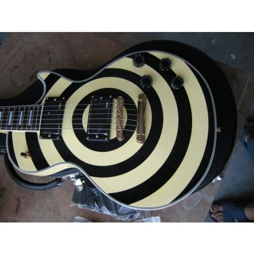 Custom Electric Guitar Golden Hardware EMG Pickups Zakk model Mahogany Body Maple Top with case 9yue3