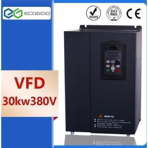 30kw 380v AC 40HP VFD Variable Frequency Drive VFD Inverter 3 Phase Input 3 Phase Output Frequency inverter spindle motor