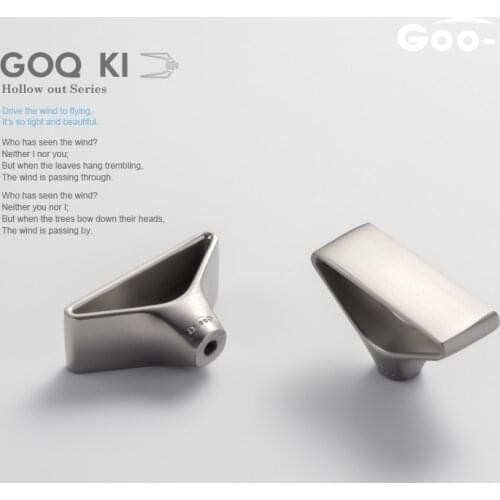 Goo-Ki Modern Brushed Nickel Ladder-shaped Arched Cabinet Handles Cupboard Pulls Drawer Handles for Furniture Handle Hardware
