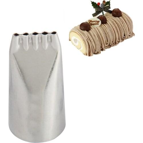 Stainless Steel Tabs Five Hole Lines Drawing Icing Piping Tips Noodles Cake Cream Nozzle Fondant Cake Decorating Tools