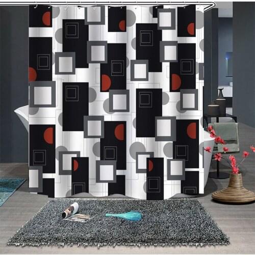 3D Printing Polyester Waterproof Shower Curtains Bathroom Curtain Bathroom Shower Curtain Fabric Shower Curtain