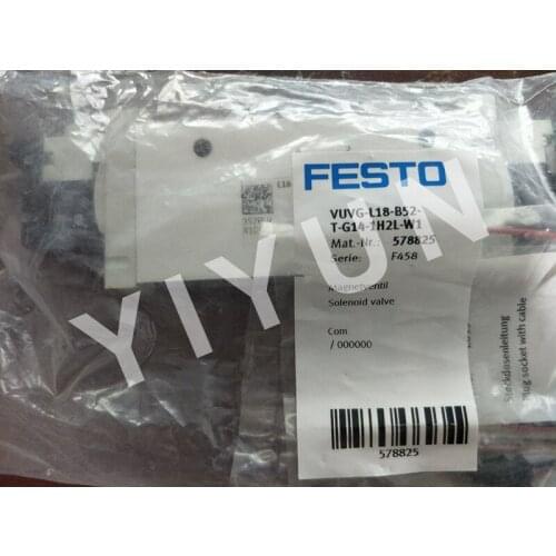 VUVG-B10-B52-ZT-F-1T1L 573418 VUVG-L18-B52-T-G14-1P3 574430 VUVG-L18-B52-T-G14-1H2L-W1 578825 FESTO Solenoid valve