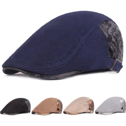 Women’s Mesh Beret Hats Summer Casual Visor Hat Adjustable Driving Golf Caps HATCS0398
