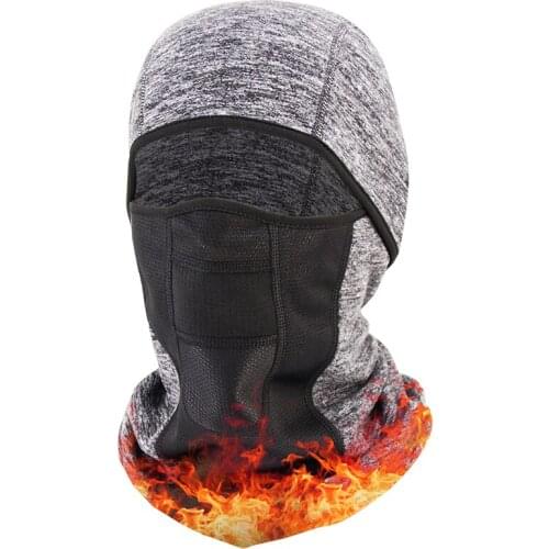 ZOMAKE Winter Ski Mask Windproof Balaclava Breathable Full Face Cover Grey