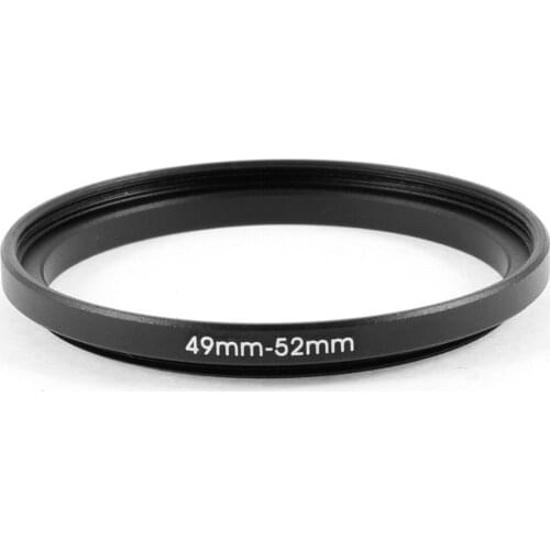 10pcs 49mm-52mm 49-52 mm 49 to 52 Step Up Filter Ring Stepping Adapter Adaptor Black