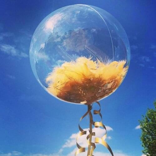 18/20/24/36inch Transparent Clear Balloons No Wrinkle Bobo Helium Ballons Wedding Birthday Party Decoration DIY Kids Favor Balls