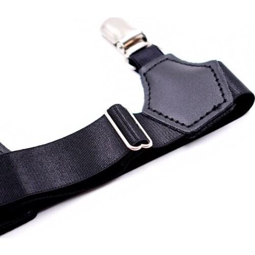 2Pcs/Set Socks Garters Belt Suspenders Adjustable Non-slip Clips For Men Women R58E