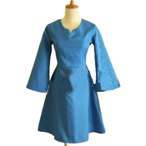 2020 Laputa Castle in the Sky Sheeta Lolita Blue Dress Cosplay Costume