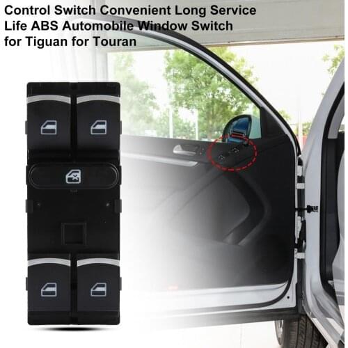80% Hot Sales!! Control Switch Convenient Long Service Life ABS Automobile Window Switch 5ND959857 for Tiguan for Touran