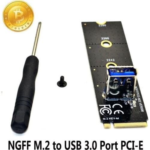 M.2 To PCI-E X16 Slot Adapter Card NGFF Pcie Riser Card NVME VGA Extension Cable 4Pin 6Pin SATA For Miner Mining Dropshipping