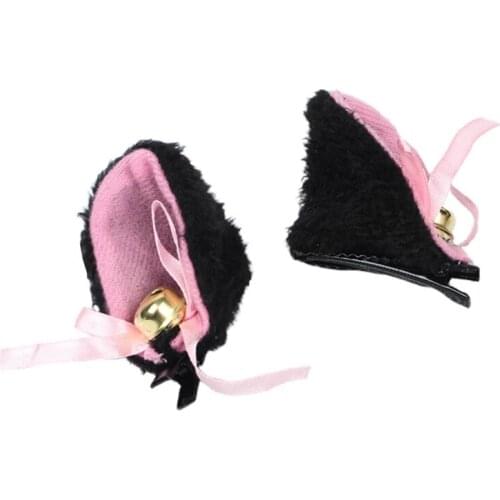 Anime Cosplay Long Fur Fox Ears Hair Clip Party Neko Cat Ear Dress