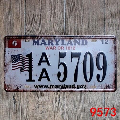 Car Metal License Plate Vintage Home Decor Great Tin Signs Bar Pub Cafe Garage Decorative Metal Sign Art Painting Plaques