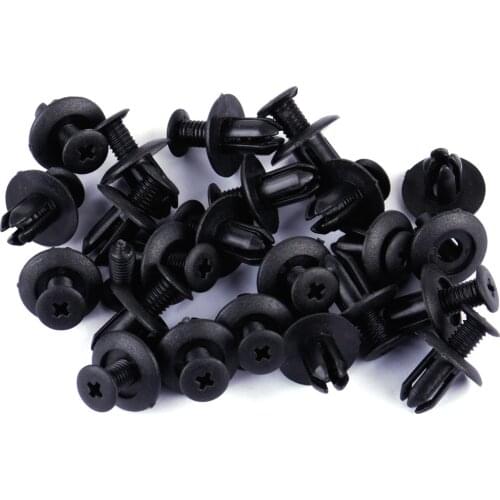 CITALL 50pcs Plastic Car Push Type Mud Guard Bumper Retainer Clips Fit for Hyundai Accent Tucson Sonata Kia Sportage 86950-28000