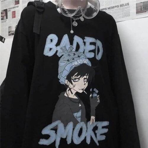 Short-sleeved Male White Black Mens New Printing Retro Japanese Boy Fashion Men Hip Hop Cool Party Loose Casual T-shirt