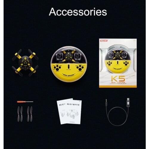 K5 Mini pocket Drone WIFI FPV With HD Camera high Hold Mode RC Drone Quadcopter RTF Quadrocopter Toys RC Helicopter 2020