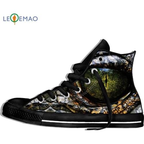 Walking Canvas Boots Shoes Breathable Alligator Face Crocodile Teeth Big Mouth Wearable Comfort Sport Shoes Classic Sneakers