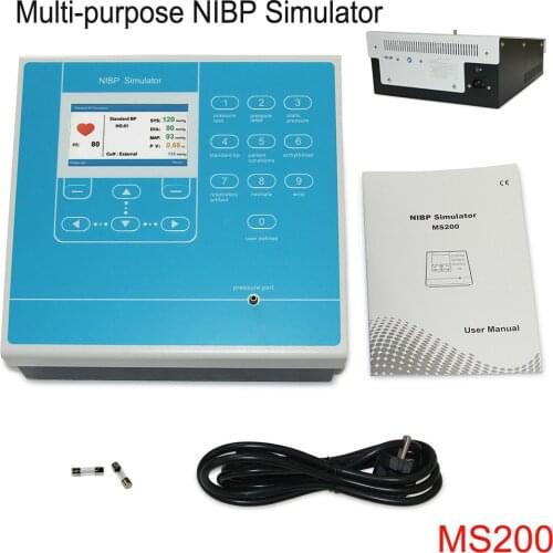 CONTEC MS200 NIBP Simulator 4.3" NIBP Blood Pressure Monitor Simulate Calibration Heart Rate Leak Test Simulation