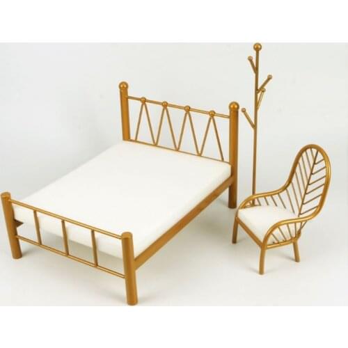 Metal Doll Bed Chair Coat Hanger 30cm Doll 1/6 Doll Accessories For Blyth Barb