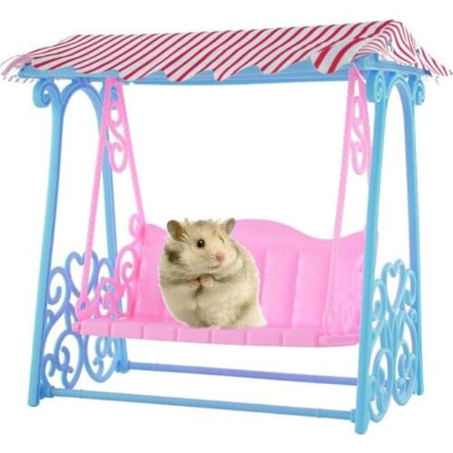 Miniature Plastic Swing Detachable Furniture Room Decor for 1/6 Scale Doll House