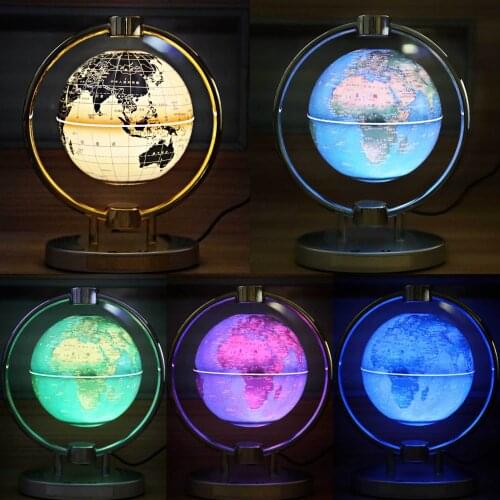Multifunctional Magnetic Levitation Bluetooth Speaker Globe Rotation Light New Strange Office Home Levitation Globe Speaker Gift