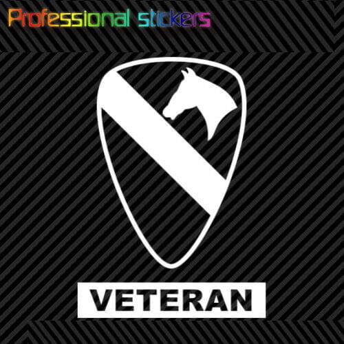 1st Cavalry Division Veteran Sticker Die Cut First Team Fort Hood Texas Tx Stickers for Cars, Bicycles, Laptops, Motos