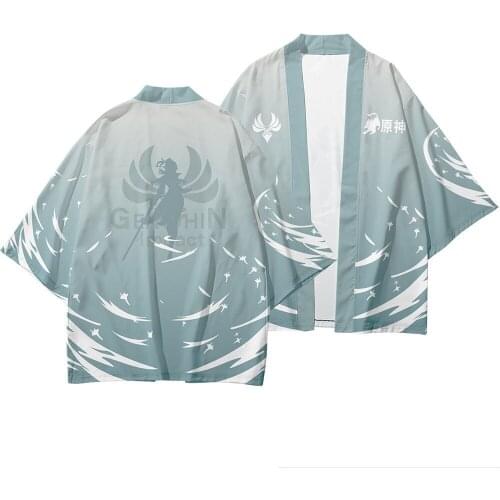 Anime Game 3D Print Cloak Genshin Impact Men Women Fashion Streetwear Japanese Harajuku Cosplay Kimono Oversized Jackets Clothes
