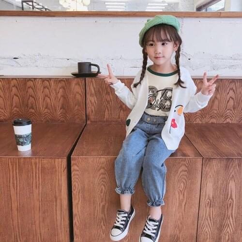 2019 New Girl Boy Casual Jeans For Spring Autumn Clothes Baby Kids Long Denim Pants Child CLothing