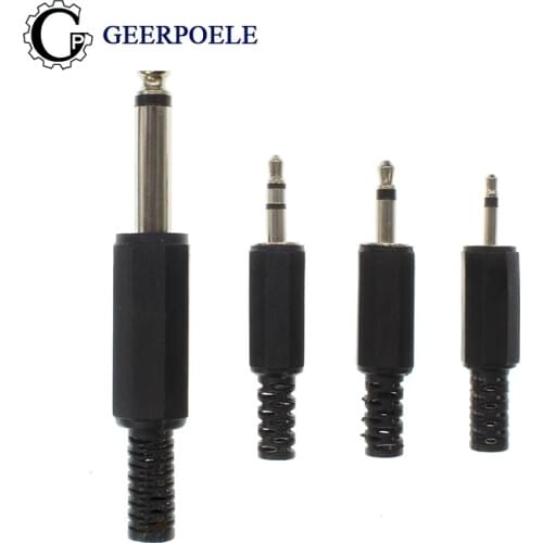 3.5mm Jack Male Plug Connectors Wire Connector DIY Conector Electrico Enchufes Interface De Audio Conector