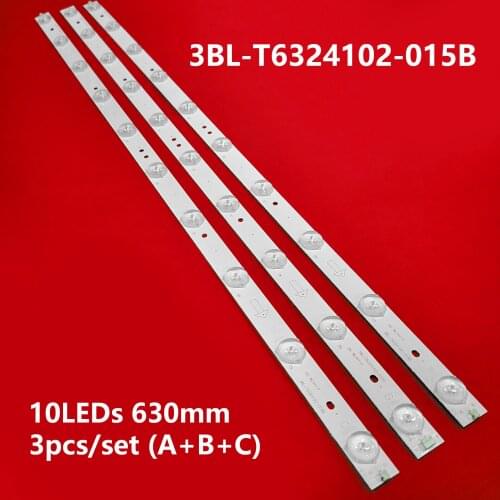 LED Backlight Strip Bar 10 Lamp for Sanyo 32" TV 32CE561LED 3BL-T6324102-006B 005B 020B 019B 015B HK315LEDM DWM32H1Y1 LC315TU3A