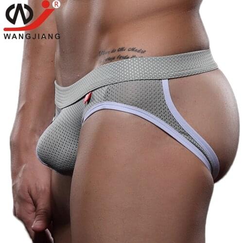 Gay Men Underwear Sexy Transparent Slip Penis Briefs Cotton Thongs And g Strings Jockstrap Man Lingerie Erotic Cueca Gay Panties