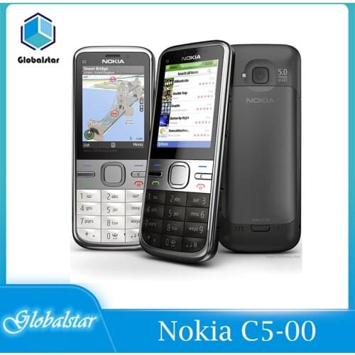 Nokia C5-00 Refurbished-Original Unlocked Nokia C5 C5-00 Cell phones GSM 3G 3Mp Camera FM GPS Bluetooth Free shipping