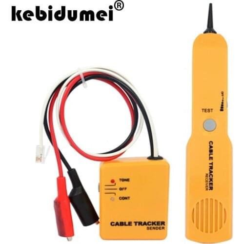 Kebidumei High Quality Handheld Telephone Cable Tracker Phone Wire Detector RJ11 Line Tester Portable Tool Kit Tracer Receiver