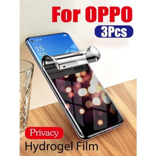 Reno 5Pro 6ProPlus Privacy Screen Protector For OPPO Find X2 X3Pro Anti-Peeping Hydrogel Film Reno4Pro 3Pro Soft Realme GT NEO