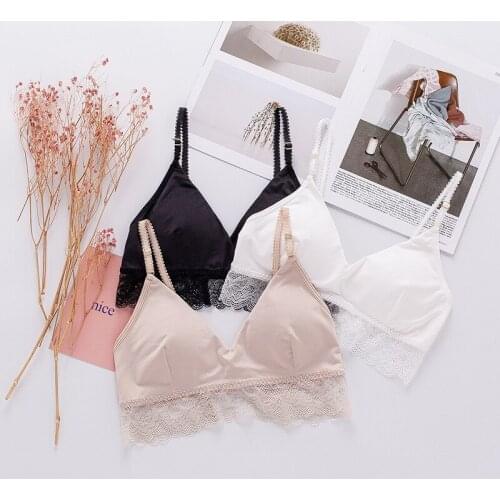 Birdsky, 1PC Women silk bra brassiere breast thin cup detachable pad, no formaldehyde, wire rimless, mulberry pure silk, OR-89