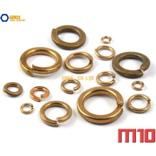 15 Pieces M10 Brass Spring Washer