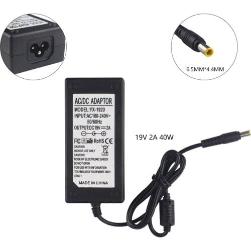 19V 2A 6.5mm*4.4mm with Pin AC Adapter for LG Sony Electronics 19'' 20'' 22'' 23'' 24'' 27'' Monitor Widescreen LED LCD HDTV
