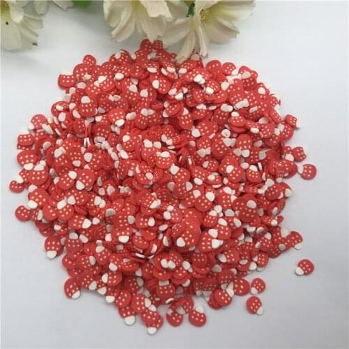 20g 5mm Tiny Mushroom for Resin DIY Supplies Nails Art Polymer Clear Clay accessories DIY Sequins scrapbook shakes Craft
