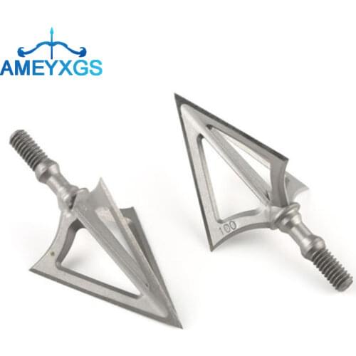 3/6pcs Archery Broadhead 100grain Arrowhead Hunting 2 Blades Arrow Head Tips For Arrow Training Shooting Archery Accessories